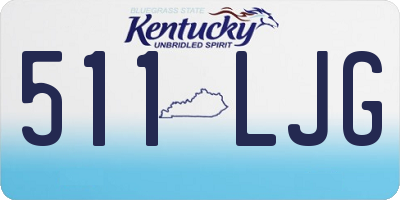 KY license plate 511LJG