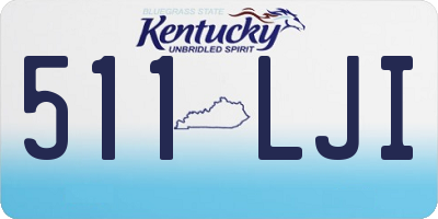 KY license plate 511LJI