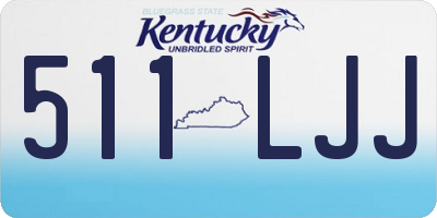 KY license plate 511LJJ