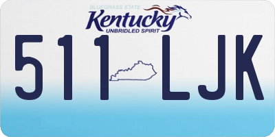KY license plate 511LJK