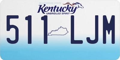 KY license plate 511LJM