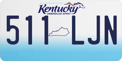 KY license plate 511LJN