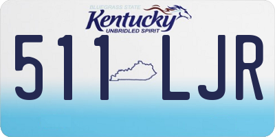 KY license plate 511LJR