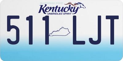 KY license plate 511LJT