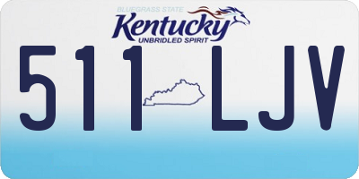 KY license plate 511LJV