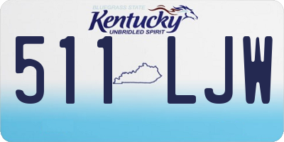 KY license plate 511LJW
