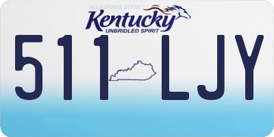 KY license plate 511LJY