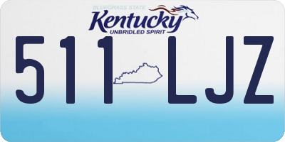 KY license plate 511LJZ