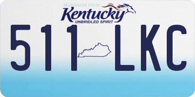 KY license plate 511LKC