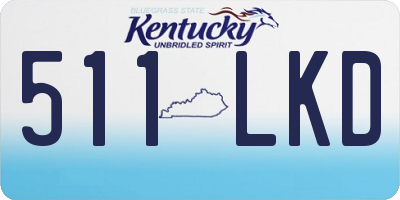 KY license plate 511LKD