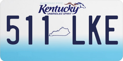 KY license plate 511LKE