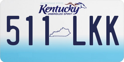 KY license plate 511LKK