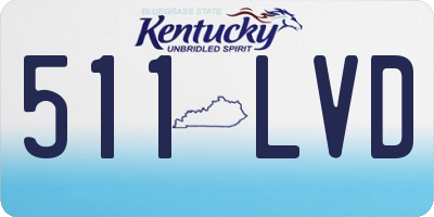 KY license plate 511LVD