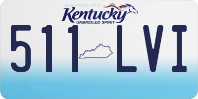 KY license plate 511LVI