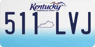 KY license plate 511LVJ
