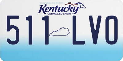 KY license plate 511LVO