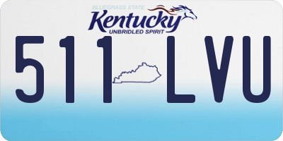 KY license plate 511LVU