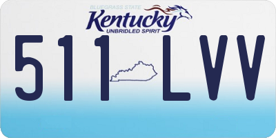 KY license plate 511LVV