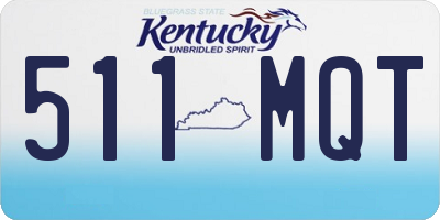 KY license plate 511MQT