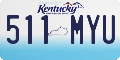 KY license plate 511MYU