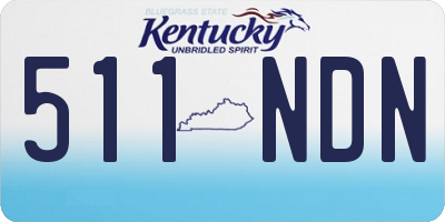 KY license plate 511NDN
