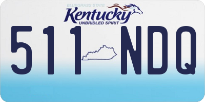 KY license plate 511NDQ