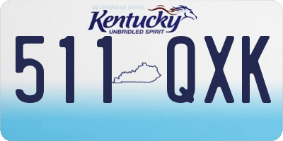 KY license plate 511QXK
