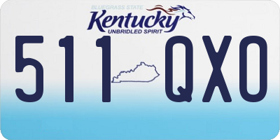 KY license plate 511QXO