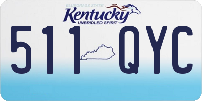 KY license plate 511QYC