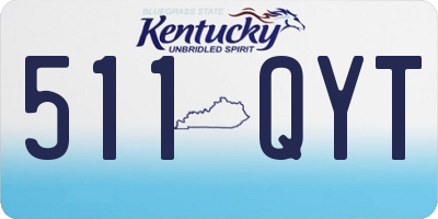 KY license plate 511QYT