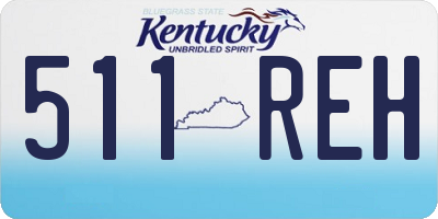 KY license plate 511REH