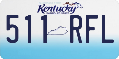 KY license plate 511RFL
