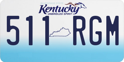 KY license plate 511RGM