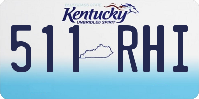 KY license plate 511RHI