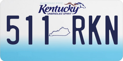 KY license plate 511RKN