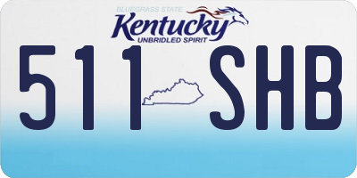 KY license plate 511SHB