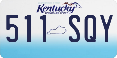 KY license plate 511SQY
