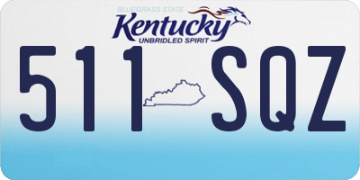 KY license plate 511SQZ