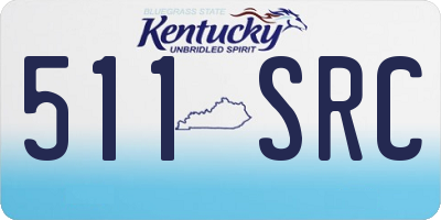 KY license plate 511SRC