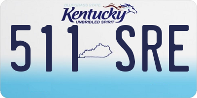 KY license plate 511SRE