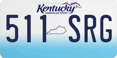 KY license plate 511SRG