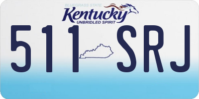 KY license plate 511SRJ