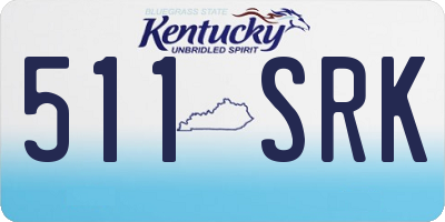 KY license plate 511SRK