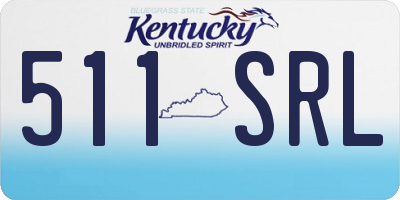 KY license plate 511SRL