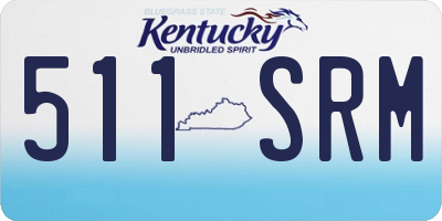 KY license plate 511SRM