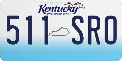 KY license plate 511SRO