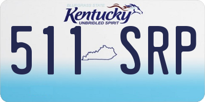 KY license plate 511SRP