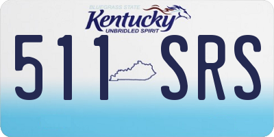 KY license plate 511SRS