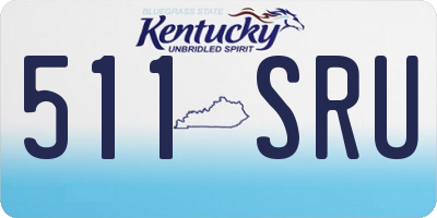 KY license plate 511SRU