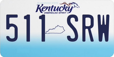 KY license plate 511SRW